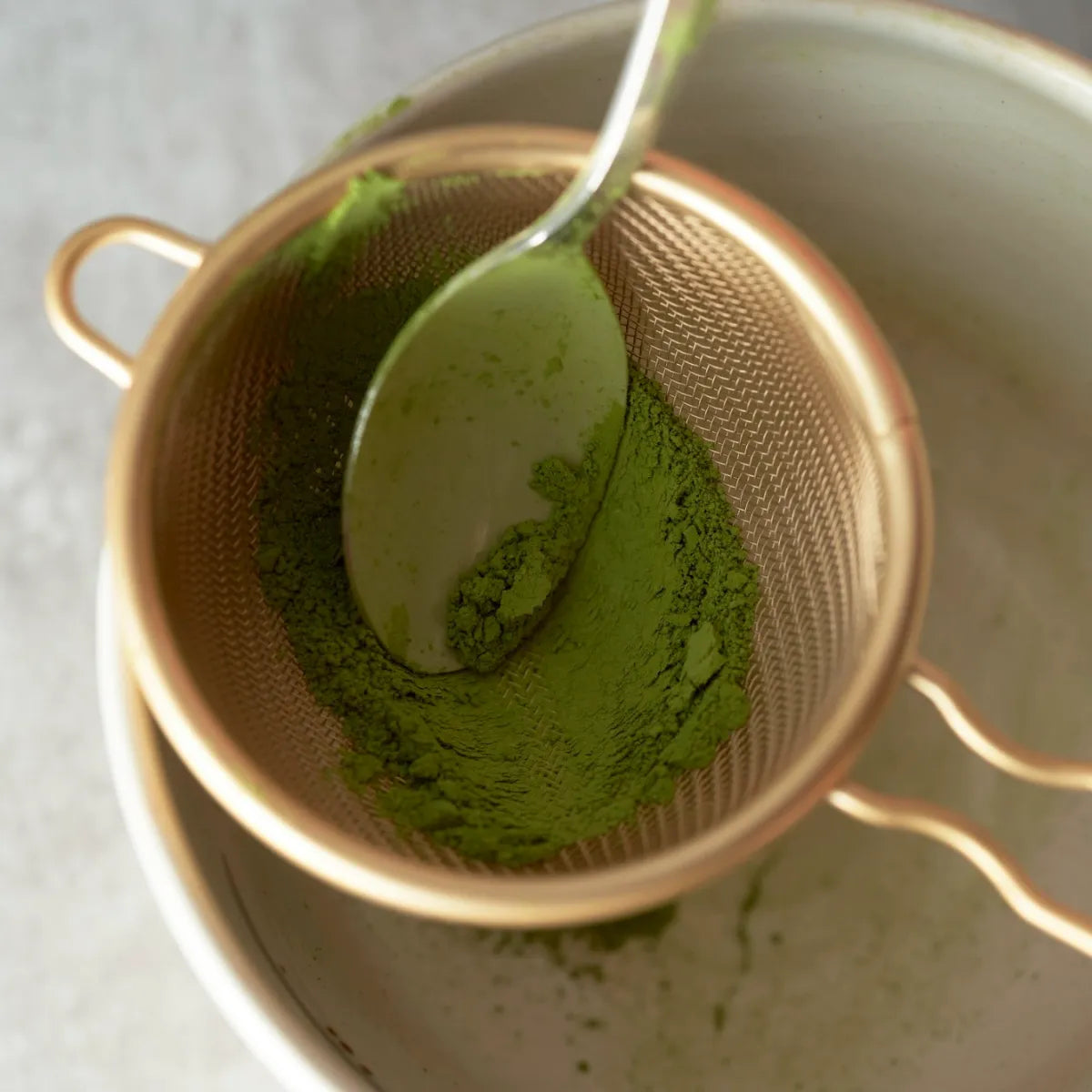 Matcha Strainer Yellow Gold